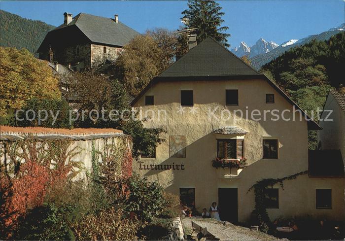 Gufidaun Klausen Eisacktal Turmwirt Gaststaette Gerichtsschreiberhaus 16. Jhdt.