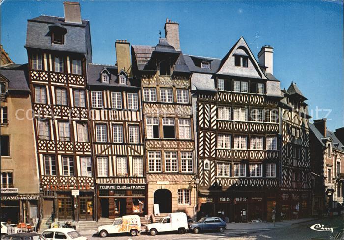 Rennes Ille-et-Vilaine Maisons anciennes Place du Champ Jacquet Altes Fachwerk