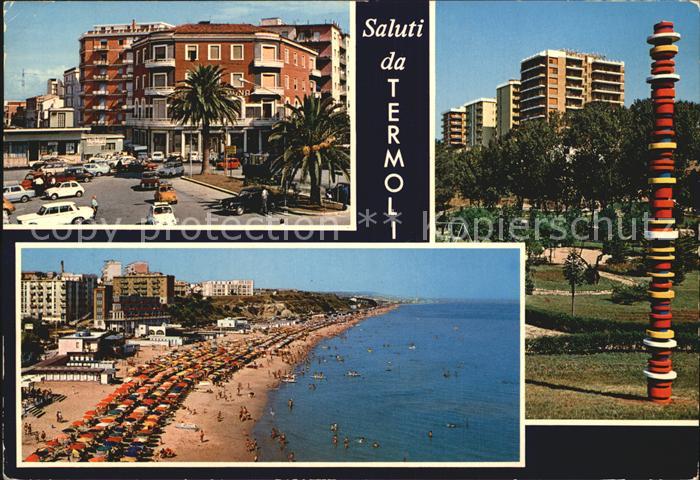 Termoli Platz Strand Hochhaeuser Saeule