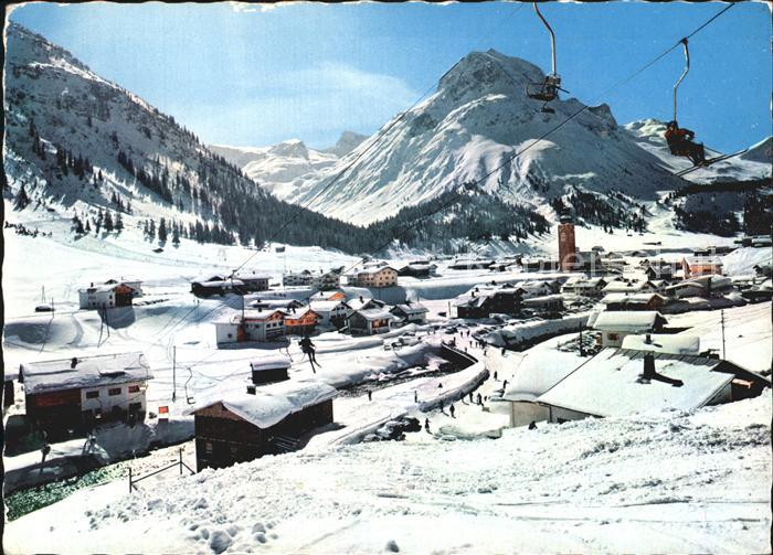 Lech Vorarlberg Panorama Schiparadies am Arlberg mit Omeshorn