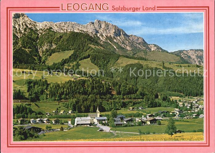 Leogang Panorama Blick gegen die Steinberge