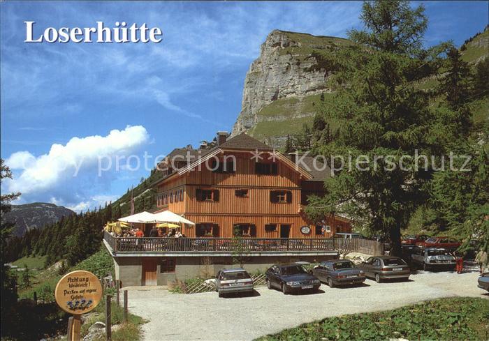 Loserhuette Berggaststaette mit Loser Totes Gebirge