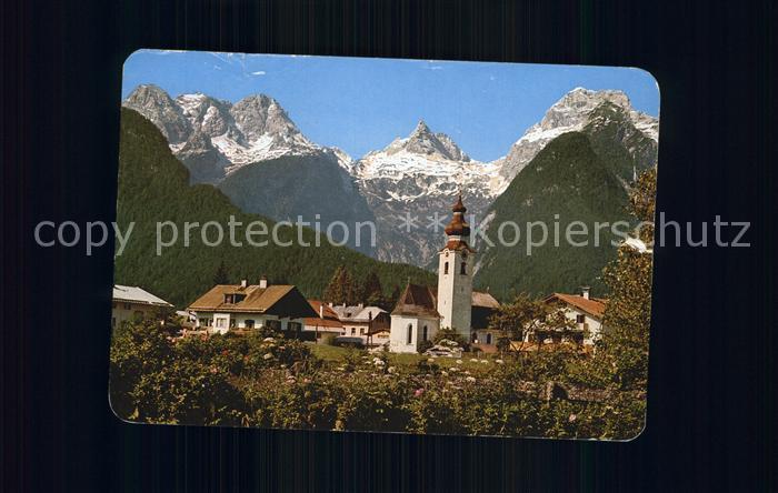 Lofer Ortsansicht mit Kirche Loferer Steinberge Ochsenhorn Reifhorn Breithorn