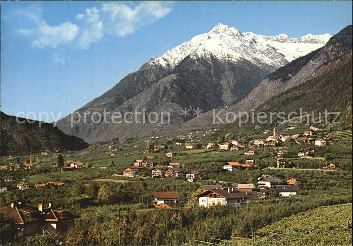 Algund Merano mit Zielspitze Texelgruppe
