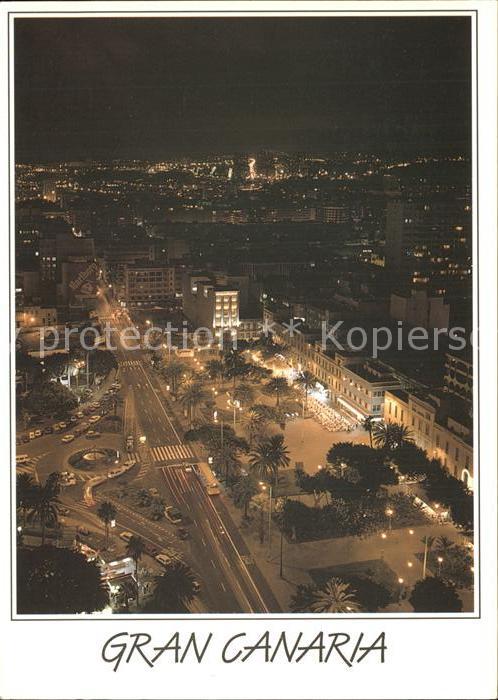 Las Palmas Gran Canaria de noche Nachtaufnahme