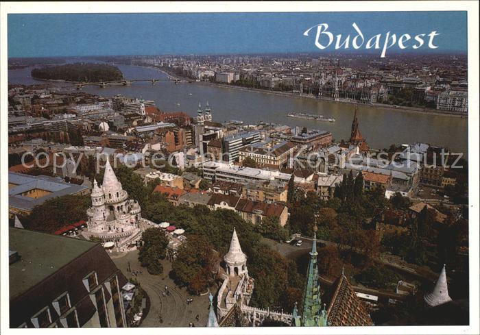 Budapest Panorama Blick ueber die Donau
