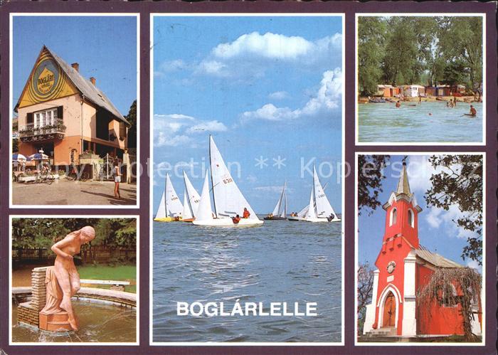 Boglarlelle Balatonlelle Restaurant Skulptur Segeln Plattensee Campingplatz Kirc