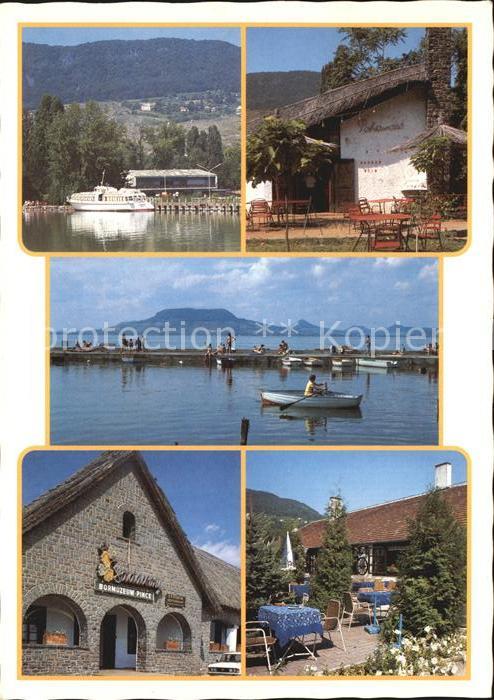 Badacsony Restaurant Terrasse Bootssteg Plattensee Faehre