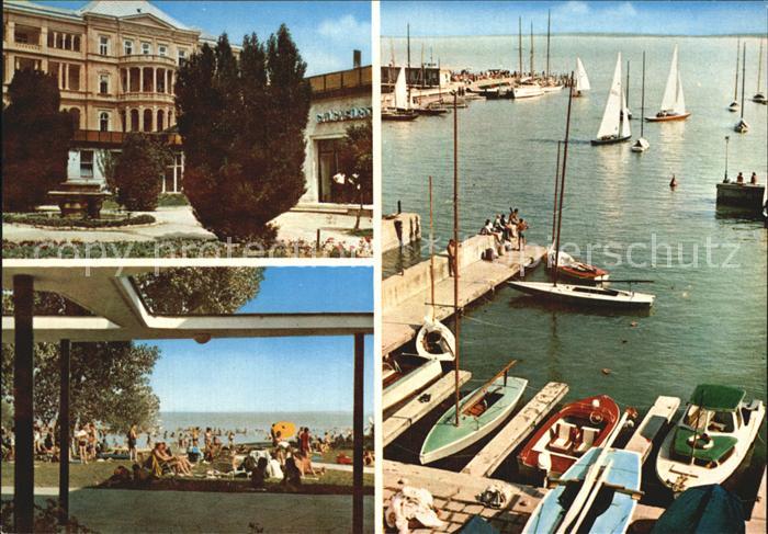 Balatonfuered Hotel Badestrand Hafen Plattensee