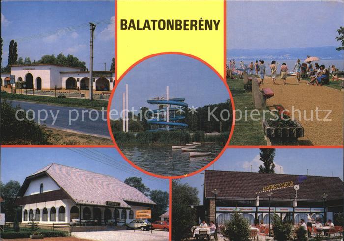 Balatonbereny Badeort am Plattensee Strandpromenade Restaurant