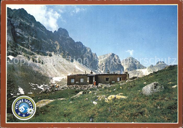 Vysoke Tatry Zbojnicka chata vo Velkej Studenej doline Hohe Tatra