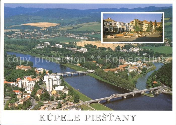Piestany Kupele Irma a LD Thermia Palace Donau Bruecken Fliegeraufnahme
