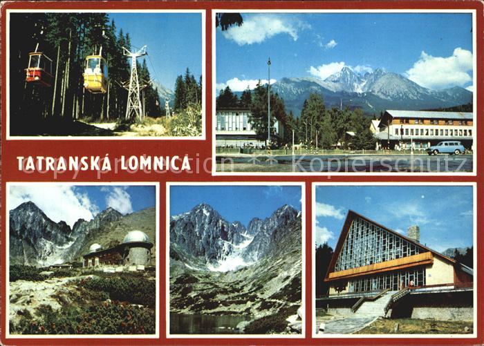Tatranska Lomnica Vysoke Tatry Hohe Tatra Bergbahn Hotel Restaurant Bergsee