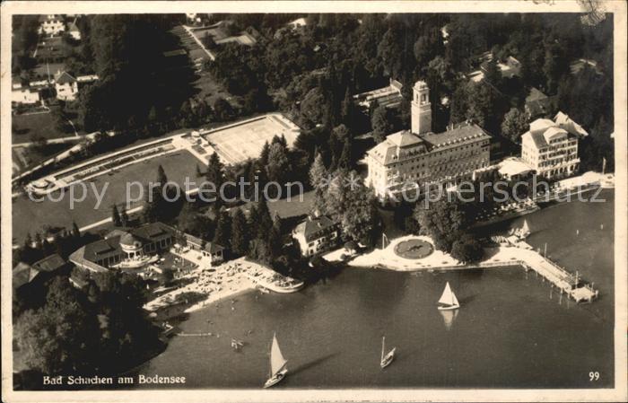 Bad Schachen Lindau Fliegeraufnahme Partie am Bodensee