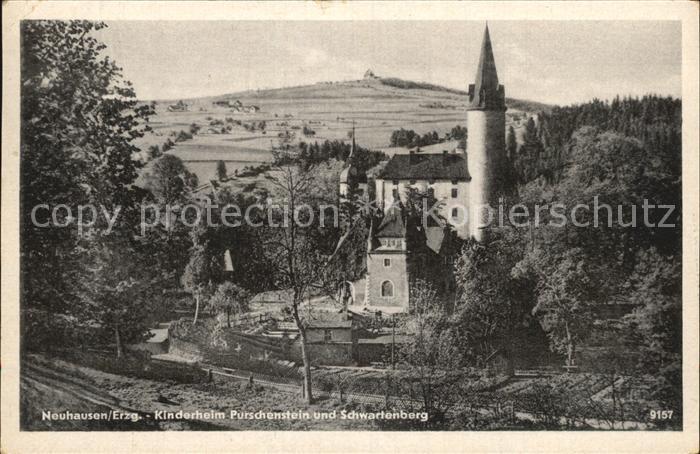 Neuhausen Erzgebirge Kinderheim Purschenstein und Schwartenberg