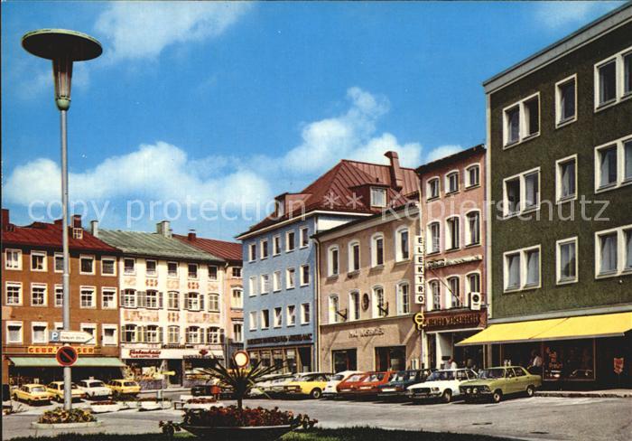 Traunstein Oberbayern Stadtplatz