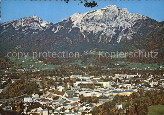 Bad Reichenhall Fliegeraufnahme mit Zwiesel und Hochstaufen