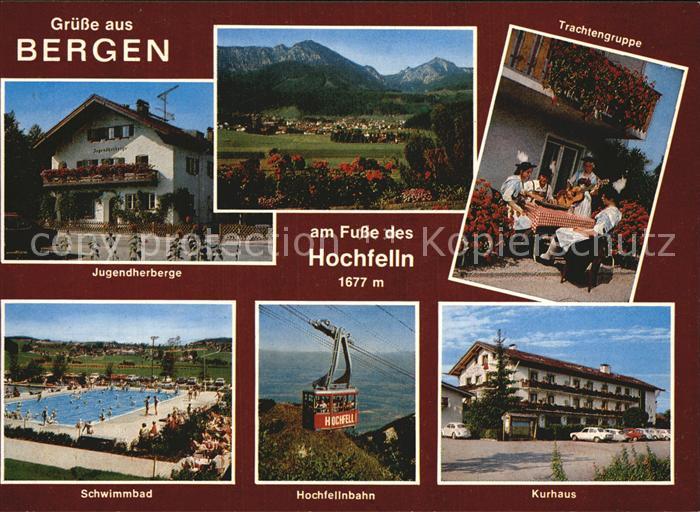 Bergen Chiemgau am Hochfelln Seilbahn Freibad Trachten