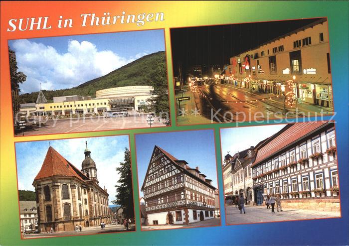 Suhl Thueringer Wald Congress-Centrum Lauterbogen Center Kreuzkirche Steinweg