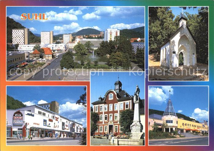 Suhl Thueringer Wald Ottilienkapelle Lauterbogen-Center Waffenschmied-Denkmal Co