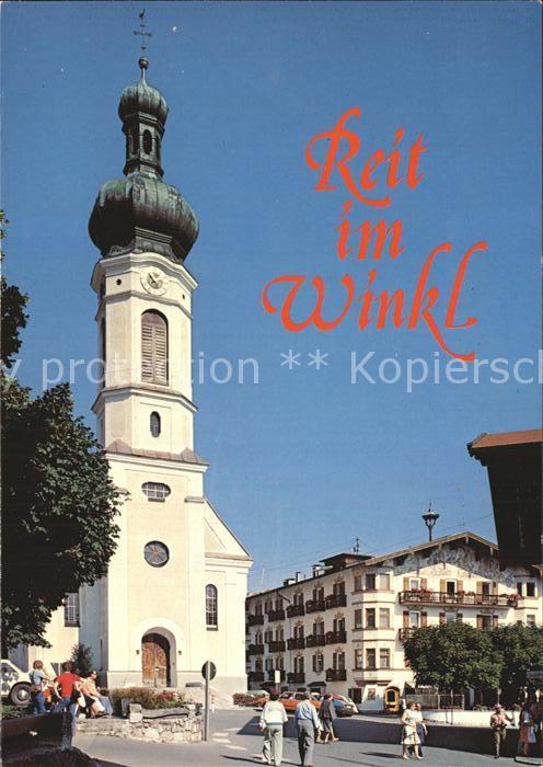Reit Winkl Ortspartie mit Kirche