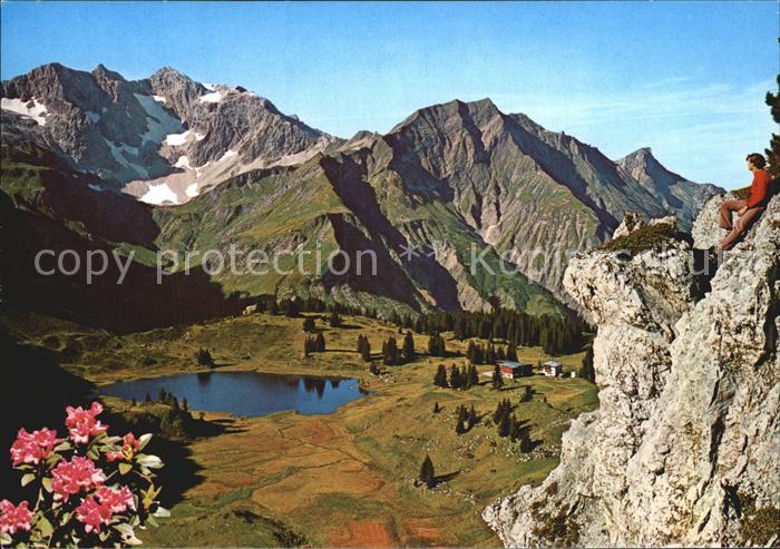 Koerbersee mit Braunarlspitze Hochberg Rothorn