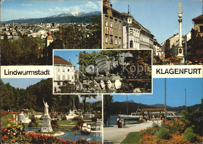 Klagenfurt Woerthersee Lindwurmstadt