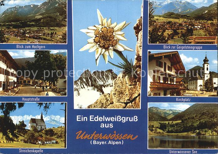 Unterwoessen Geigelsteingruppe Kirchplatz Hochgern See