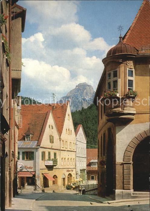 Fuessen Allgaeu Lechhalde mit Saeuling