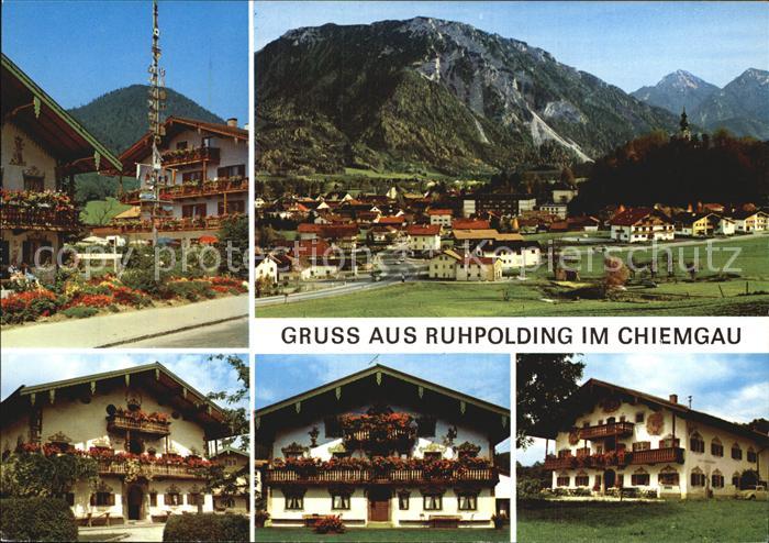 Ruhpolding Bayern Fliegeraufnahme Ortspartie