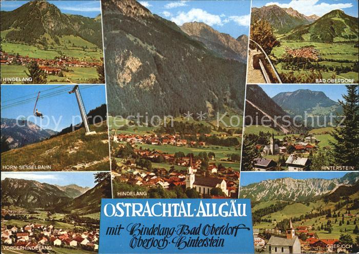 Ostrachtal mit Hindelang Bad-Oberdorf Oberjoch Hinterstein