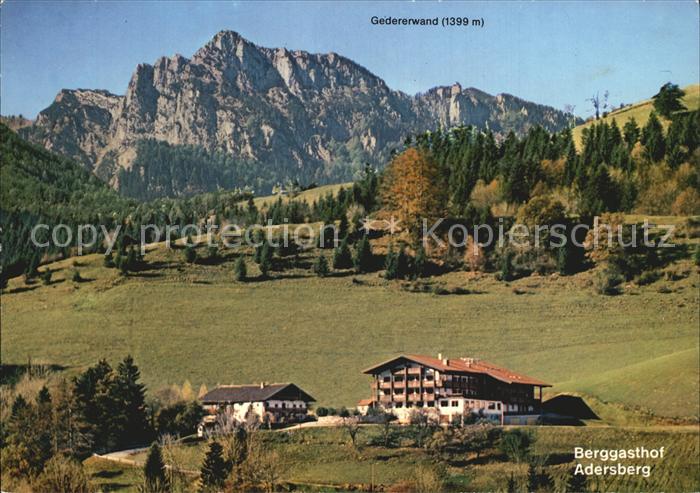 Rottau Chiemgau Berggasthof Adersberg mit Gederwand