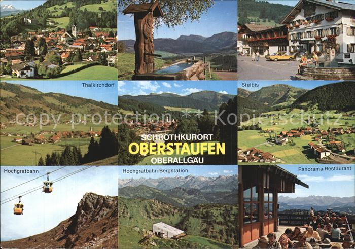 Oberstaufen Oberallgaeu Bayern Schrotkur Steibis Hochgratbahn Thalkirchdorf