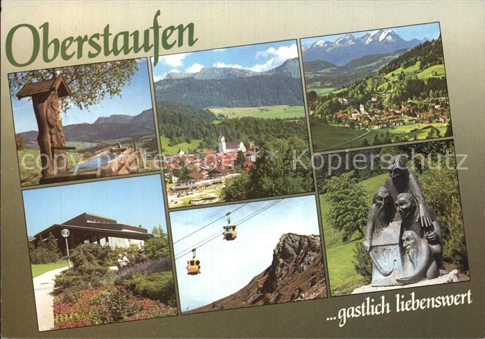 Oberstaufen Oberallgaeu Bayern Seilbahn Skulptur
