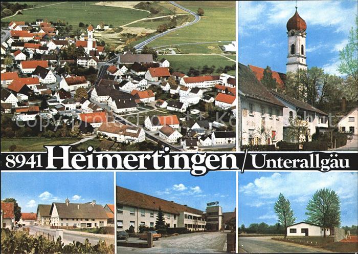 Heimertingen Fliegeraufnahme Kirchenpartie