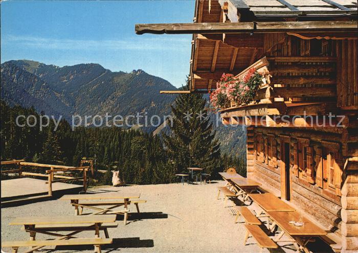 Ruhpolding Bayern Raffmer Alm mit Hochfelln