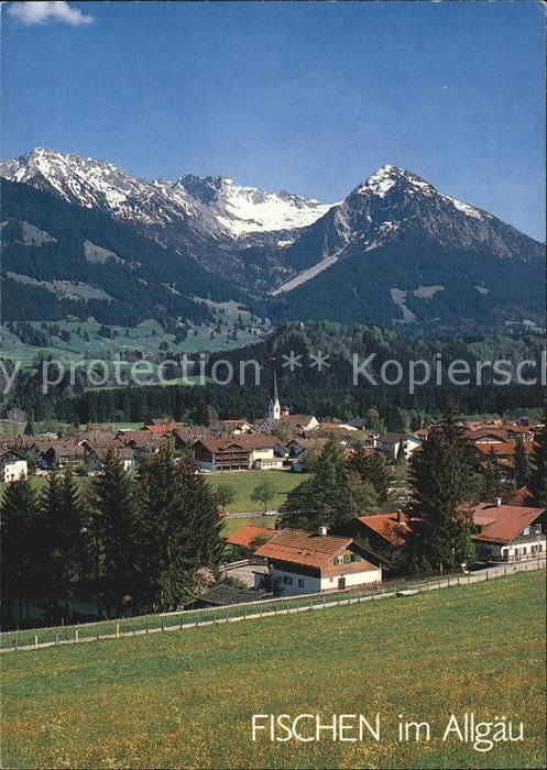Fischen Allgaeu mit Nebelhorn und Rubihorn