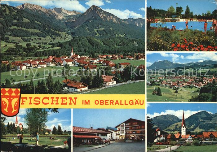 Fischen Allgaeu Freibad Fliegeraufnahme