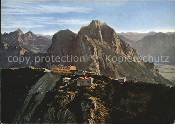 Pfronten Ostallgaeu Bayern Fliegeraufnahme Berggasthaus Ostlerhuette