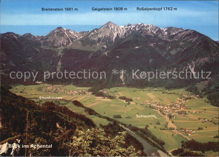 Achental Traunstein mit Breitenstein Geigelstein Rossalpenkopf