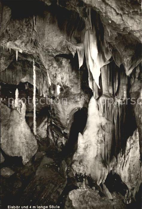 Hoehlen Caves Grottes Tropfsteinhoehle Attendorn Eisbaer