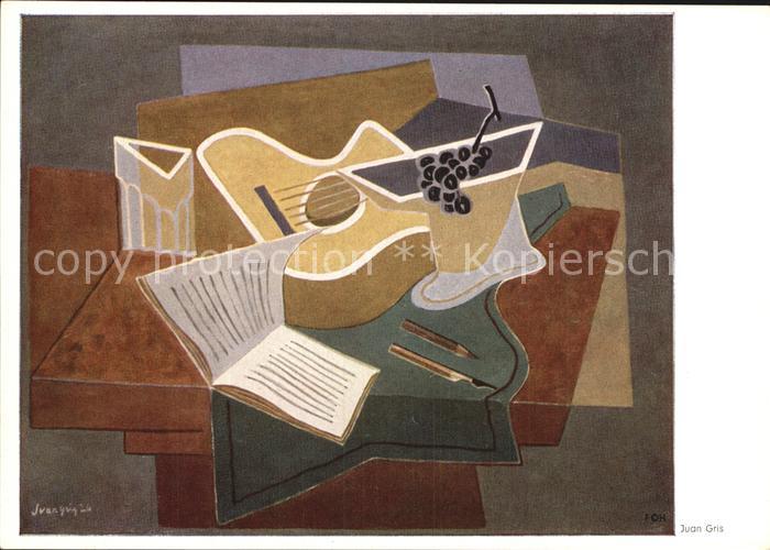 Kuenstlerkarte Juan Gris l'Album Gitarre