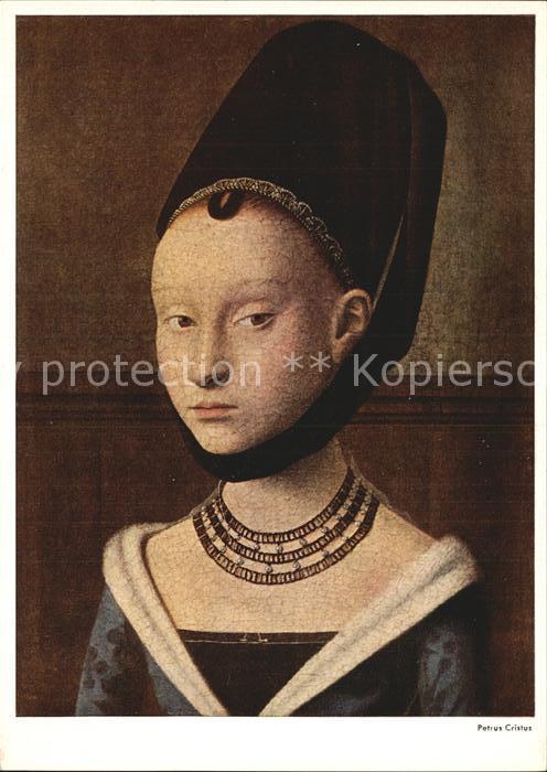 Kuenstlerkarte Petrus Christus Junges Maedchen