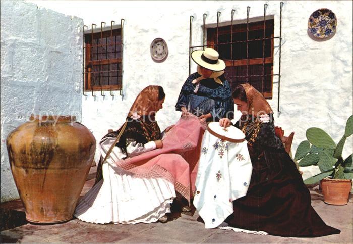 Trachten Spanien Ibiza Sticken Campesinas bordando