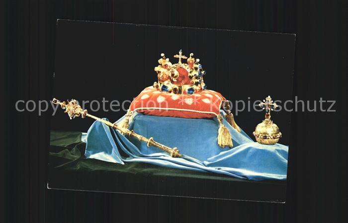 Krone Koenigshaeuser Prag Kronjuwelen Szepter Reichsapfel