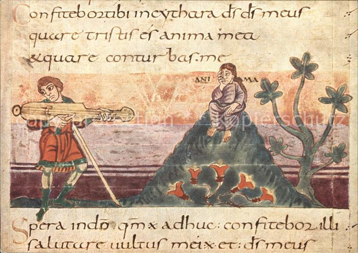 Religion Bild zu Psalm 42/4-5 Landesbibliothek Stuttgart