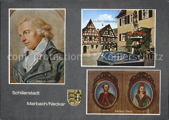 Schiller Friedrich Marbach Neckar Schillers Eltern Geburtshaus