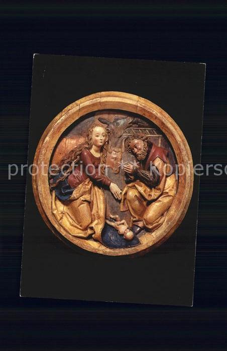 Religion Geburt Christi Rosenkranzmedaillon Nuernberg St. Lorenz