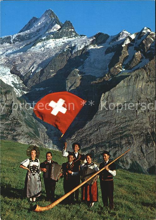 Alphorn Fahnenschwinger First Schreckhorn Kapelle Balmer-Buebe Wilderswil