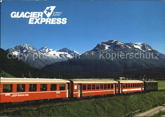 Eisenbahn Glacier Express Oberengadin Berninagruppe
